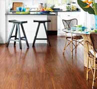 Pergo laminate floors near NJ and NYC available at Korkmaz, Asian Mahogany color